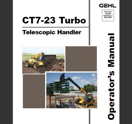 Download Gehl CT7-23 Turbo Telescopic Handler Operator’s Manual