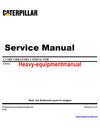 Caterpillar CV18B VIBRATORY COMPACTOR Service Repair Manual RCA