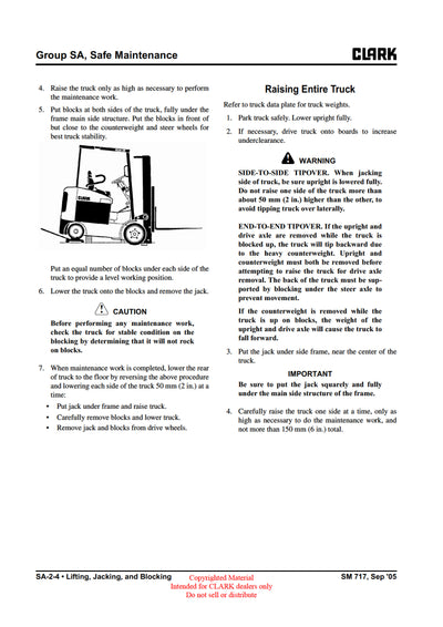 Clark ECX 20-32 EPX 20-30 (SM-717) Forklift Service Repair Manual - PDF Download