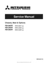 Mitsubishi FB10KRT Forklift Service Manual