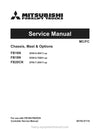 Mitsubishi FB20CN Forklift Service Manual