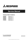 Mitsubishi FB20K Forklift Service Manual