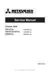 Mitsubishi FB20TCA Forklift Service Manual