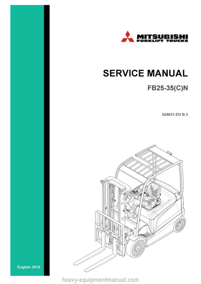 Mitsubishi FB35N Forklift Service Manual
