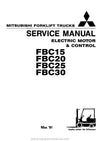 Mitsubishi FBC15 Forklift Service Manual