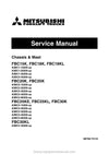 Mitsubishi FBC25KL Forklift Service Manual