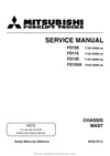 Mitsubishi FD115 Forklift Service Manual