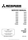 Mitsubishi FD15 Forklift Service Manual