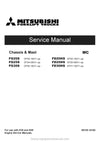 Mitsubishi FD25HS Forklift Service Manual