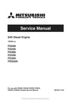 Mitsubishi FD33N Forklift Service Manual