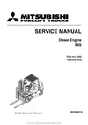 Mitsubishi FD35 Forklift Service Manual