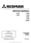 Mitsubishi FD50C Forklift Service Manual