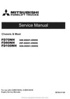 Mitsubishi FD80NH Forklift Service Manual