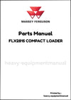 Massey Ferguson FLX2815 COMPACT LOADER Parts Manual - Download PDF