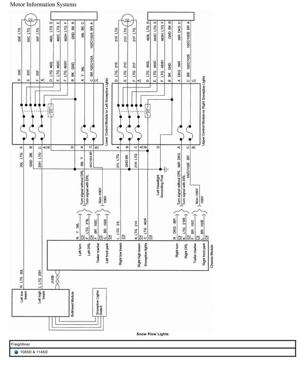 Freightliner 108SD & 114SD Truck Wiring Diagrams Manual