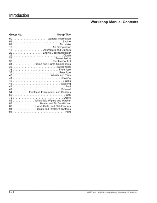 Freightliner 108SD AND 114SD Truck Workshop Manual PDF