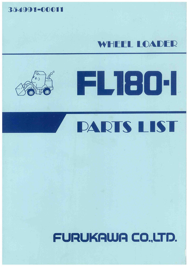 Furukawa FL180-1 Wheel Loader Parts Manual PDF Download