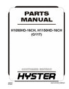 Hyster H1050HD-16CH, H1150HD-16CH (G117) Forklift Parts Manual PDF Download
