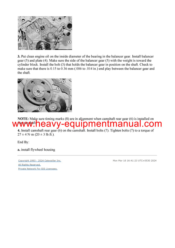 DOWNLOAD CATERPILLAR G3412 GAS ENGINE SERVICE REPAIR MANUAL 7DB