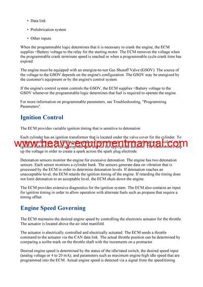 Download Caterpillar G3512 GAS ENGINE Service Repair Manual GNS