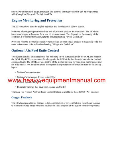 Download Caterpillar G3512 GAS ENGINE Service Repair Manual GNS