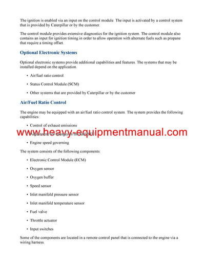 DOWNLOAD CATERPILLAR G3512 GENERATOR SET SERVICE REPAIR MANUAL E2C