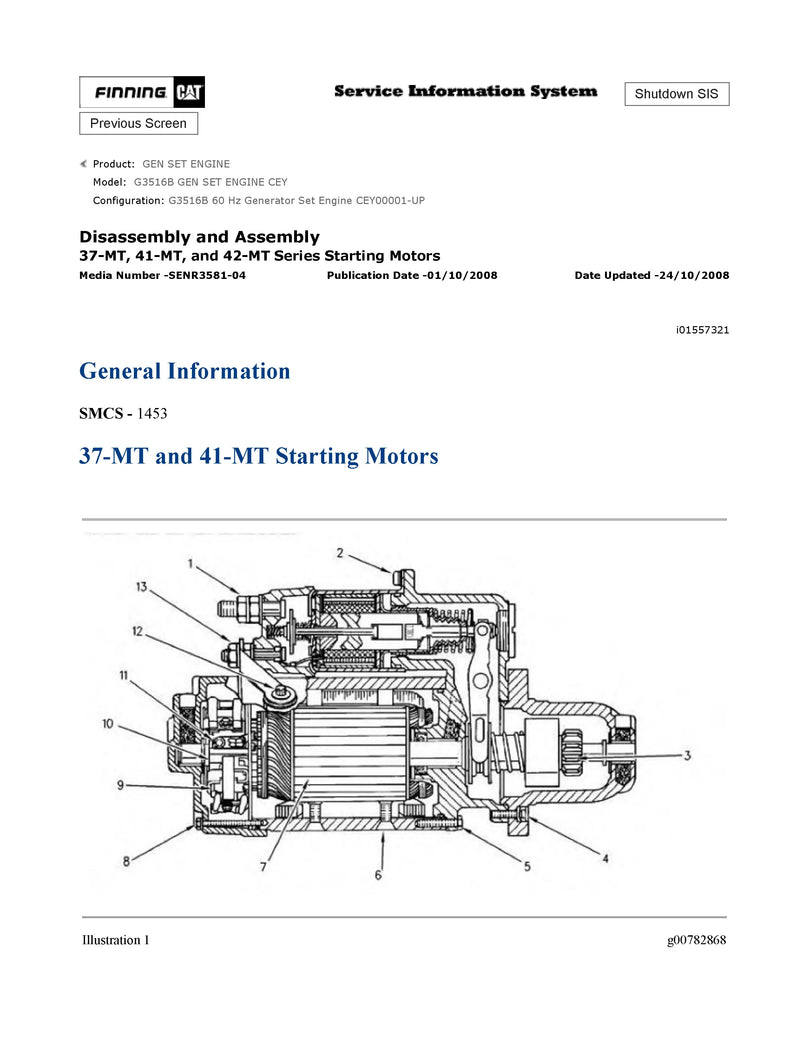 Download Caterpillar G3516B GEN SET ENGINE Service Repair Manual CEY Download Caterpillar G3516B GEN SET ENGINE Service Repair Manual CEY