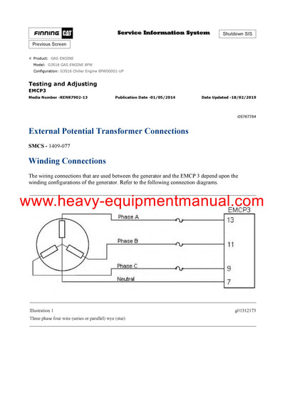 DOWNLOAD CATERPILLAR G3516 GAS ENGINE SERVICE REPAIR MANUAL 8PW