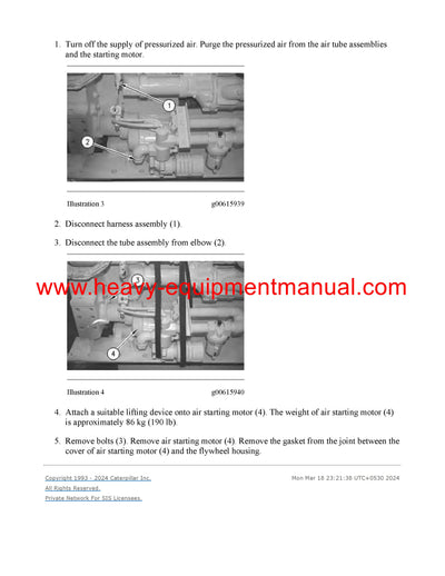 DOWNLOAD CATERPILLAR G3516 GENERATOR SET SERVICE REPAIR MANUAL E62