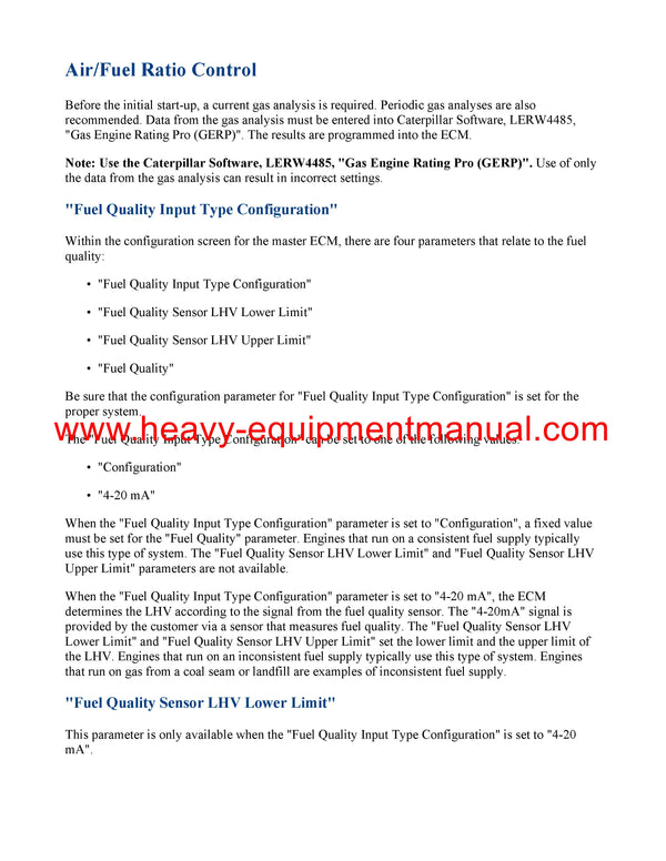 Download Caterpillar G3520E GENERATOR SET Service Repair Manual HAL