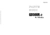 Komatsu GD500R-2(JPN) Motor Grader Parts Manual SN 11002-UP
