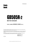 Komatsu GD505R-2(JPN) Motor Grader Parts Manual SN 30002-UP
