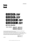 Komatsu GD650A-2CY to GD650AW-2CY Motor Grader Parts Manual SN 202662