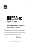 Komatsu GD655-3C(JPN)-VH Motor Grader Parts Manual SN 51001-UP