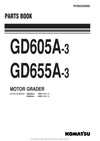 Komatsu GD655A-3(JPN) Motor Grader Parts Manual SN 64001-UP