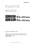 Komatsu GD655R-3(JPN) Motor Grader Parts Manual SN 44001-UP