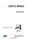 Clark GEX 40 45 50 (SM-889) Forklift Service Repair Manual - PDF Download
