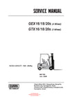 Clark GEX GTX 16 18 20S (SM-795) Forklift Service Repair Manual - PDF Download