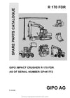 GIPO R 170 FDR Impact Crusher Parts Catalogue Manual PDF Download