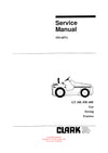 Clark GT 30 50 60E (SM-607G) Forklift Service Repair Manual - PDF Download