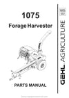 Gehl 1075 Forage Harvester Parts Manual 908044A 1999