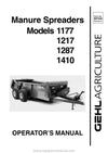 Gehl 1177 1217 1287 1410 Mixer Spreader (907540D) Operator Manual PDF