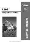 Gehl 1202 Compact Excavator Service Repair Manual 909767-C