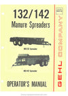 Gehl 132 142 Manure Spreader Operator Manual 903718A PDF Download