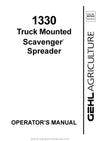 Gehl 1330 Scavenger Spreader Operators Manual 907533B 2004