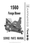 Gehl 1560 Forage Blower Parts Manual Download PDF