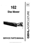 Gehl 162 Disc Mower Service Parts Manual Download PDF