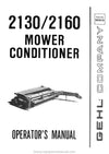 Gehl 2130 2160 Mower Conditioner Operators Manual 903216A