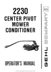 Gehl 2230 Mower Conditioner Operators Manual 903218A