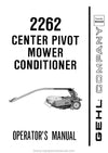 Gehl 2262 Mower Conditioner Operators Manual 903220A